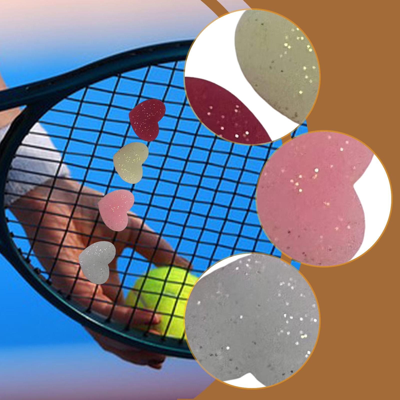 Racket Vibration Dampener - 4x Tennisracketdemper Tennis Trillingsdemper Benodigdheden Trainingshulpmiddel