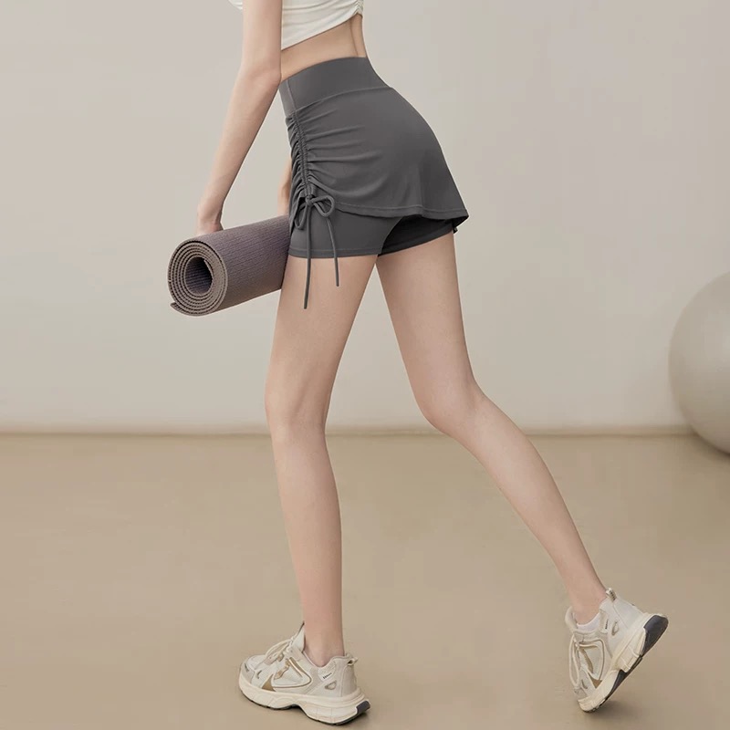 Badminton Wallpaper - Sportbroek dames hoge taille nep twee