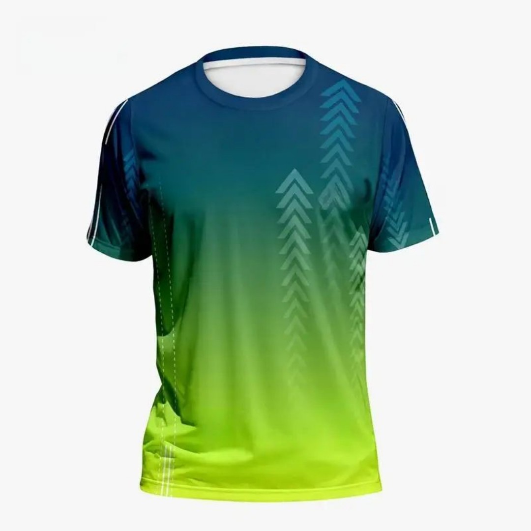 Badminton Emoji - Hot selling heren zomer badmintontraining gradiëntprint