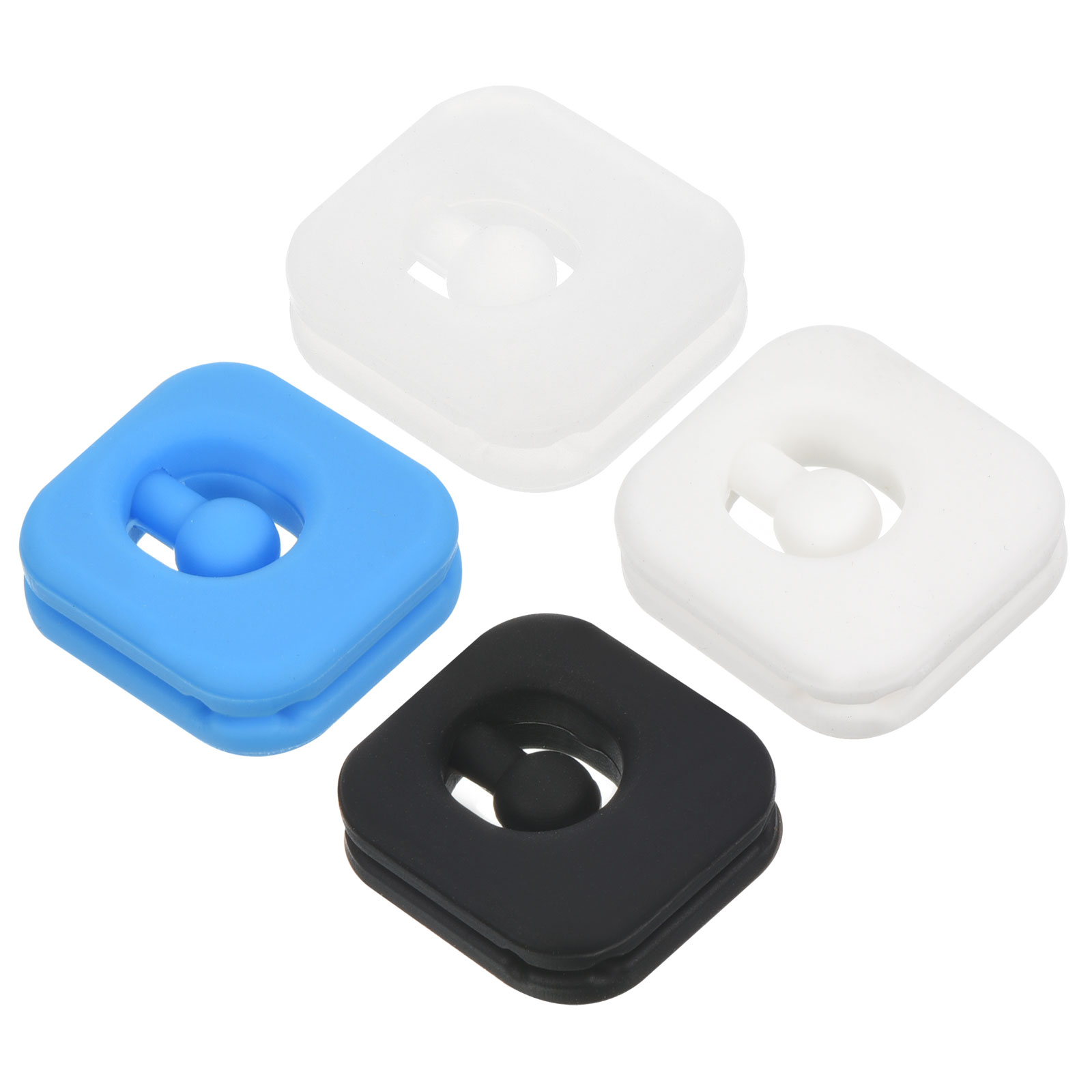 Racket Vibration Dampener - 2/4 Stuks Tennis Trillingsdemper Vierkante Siliconen