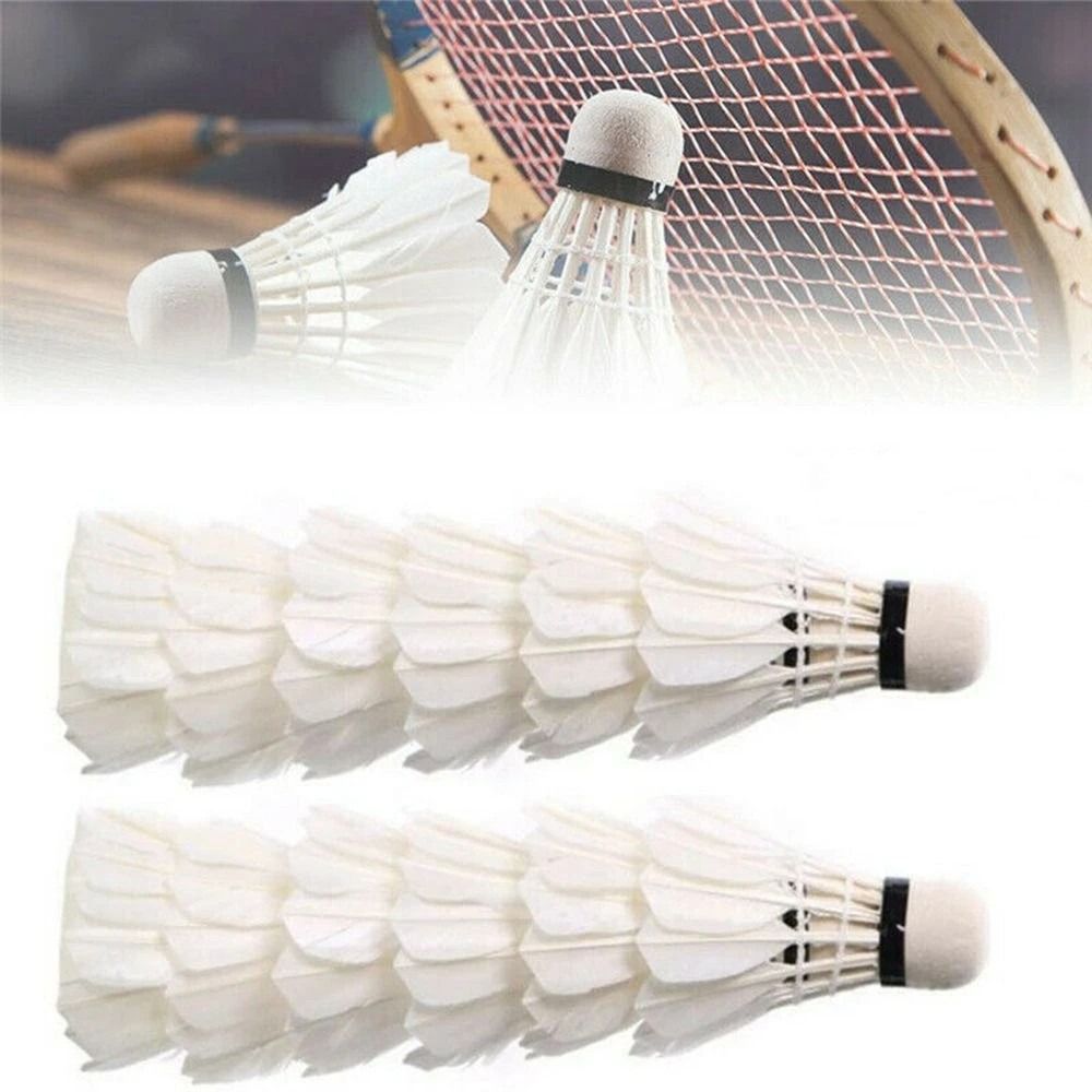 Nieuwe witte ganzenveren badmi - Badminton Bwf recensie en prijs